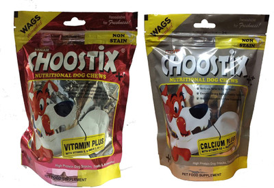 

Choostix Calcium Plus & Vitamin Plus Dog Treat Combo Dog Treat(900 g)