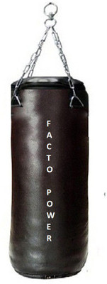 

FACTO POWER 4.5Feet Long, SRF - STANDARD Material, Black Color, Unfilled with Hanging Chain Hanging Bag(4.5, 54 kg)