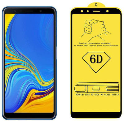 Unirock Edge To Edge Tempered Glass for Samsung Galaxy A7 (Blue, 64 GB) (4 GB RAM)(Pack of 1)