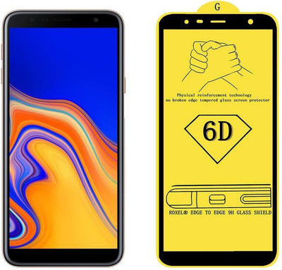 Unirock Edge To Edge Tempered Glass for Samsung Galaxy J4 Plus (Gold, 32 GB) (2 GB RAM)(Pack of 1)