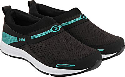 ADR ADRMOC007 BlackAqua Walking Shoes For Men(Black)