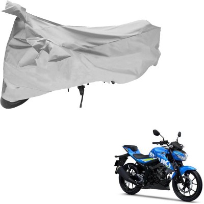 RONISH Two Wheeler Cover for Suzuki(GSX, Silver)