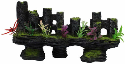 

Foodie Puppies Greenland Fort Aquarium Decoration Ornaments for Fish Tanks Laterite Planted Substrate(Multicolor)