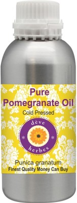 

Deve Herbes Pure Pomegranate Oil (Punica granatum) 100% Natural Therapeutic Grade Cold Pressed(300 ml)