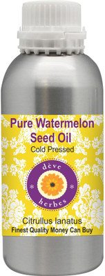 

Deve Herbes Pure Watermelon Seed Oil (Citrullus lanatus) 100% Natural Therapeutic Grade Cold Pressed(1250 ml)