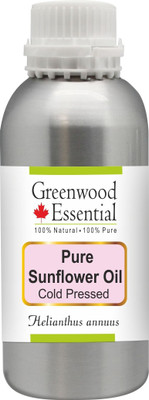 

Greenwood Essential Pure Sunflower Oil (Helianthus annuus) 100% Natural Therapeutic Grade Cold Pressed(630 ml)