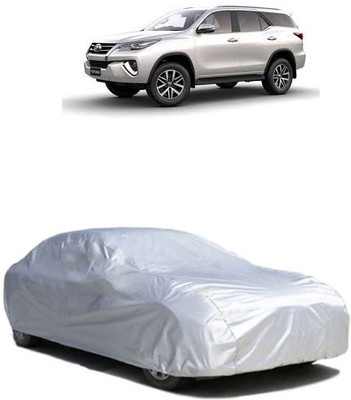 QualityBeast Car Cover For Toyota Fortuner Old (Without Mirror Pockets)(Silver)