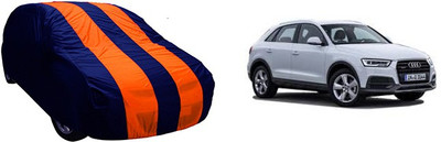 QualityBeast Car Cover For Audi Q3 (Without Mirror Pockets)(Orange, Blue)