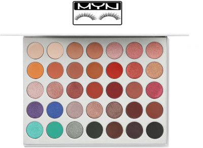 

Myn Combo of hill professional palette and 1 eyelash(Set of 2)
