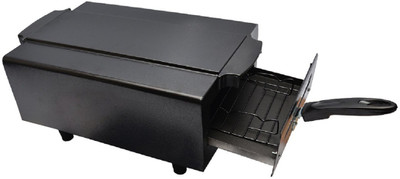 

HOT LIFE "16 Inches"Extra Large Cast Iron Electric Tandoor with Pizza Cutter, Magic Cloth, Aluminium Tray, Shockproof Rubber Legs, Recipe Book (Black) Electric Tandoor