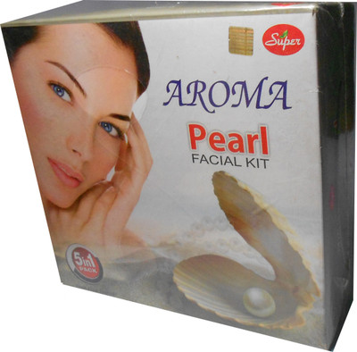 

Super Aroma Pearl Facial Kit (5 in 1), Fresh Fruit Extracts & Active Oxygen Formulation 290 g(Set of 5)