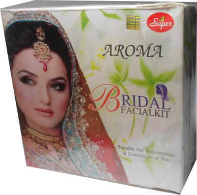 

Super Aroma Bridal Facial Kit (5 in 1), Suitable For Rejuvenation & Stimulation of Skin 280 g(Set of 5)