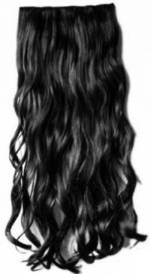 Vivian New Clip And Go Curly Black Long Extension- Hair Extension