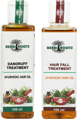 

HerbiRoots Dandruff and Hair Fall Treatment Hair Oil(200 ml)