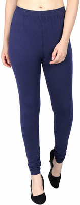 SriSaras Churidar  Ethnic Wear Legging(Dark Blue, Solid)