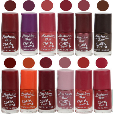 

Fashion Bar Maroon,Purple,Pink,Mauve,Shimmer Light Purple,Dark Brown,Maroon,Orange,Shimmer Maroon,Light Purple,Pink,Red,Nail polish Maroon,Purple,Pink,Mauve,Shimmer Light Purple,Dark Brown,Maroon,Orange,Shimmer Maroon,Light Purple,Pink,Red,(Pack of 12)