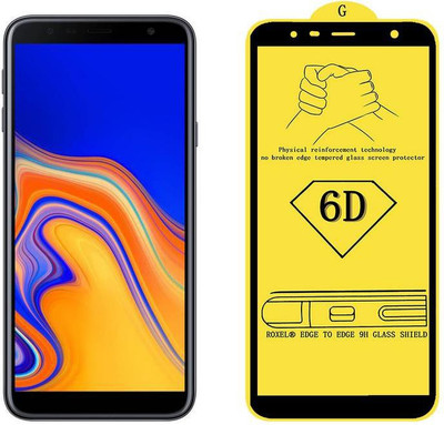 Unirock Edge To Edge Tempered Glass for Samsung Galaxy J4 Plus (Black, 32 GB) (2 GB RAM)(Pack of 1)