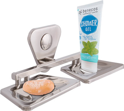 

Mclion Anti Rust Double Soap Dish(Silver, Mirror Finish), Mirror finish;silver