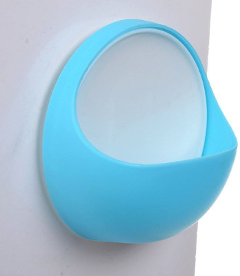 

BEGMY Plastic Round Shape Wall Mounted Soap Holder (Set Of 2)(Blue)
