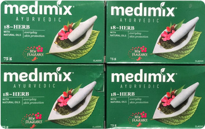MEDIMIX AYURVEDIC SOAP(4-PIECES)(300 g, Pack of 4)