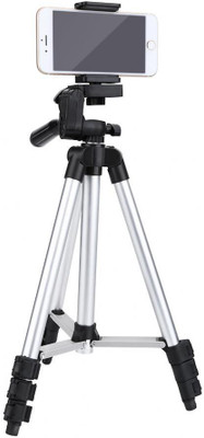 

Maupin Tripod with Mobile Clip Holder Bracket, Stand Tripod(Silver, Supports Up to 1500 g)