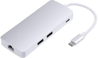 

Ultima Cords & Cables USB 3.1 Type C to USB 3.0 Hub USB Adapter(White)