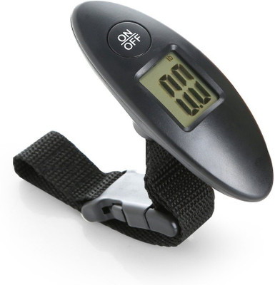 

NIRVA 40 Kg Digital Luggage Scale LCD Digital Outdoor Travel Luggage Scale Mini Portable Electronic Hook Belt Scale Pocket Weighing Scale(Black)