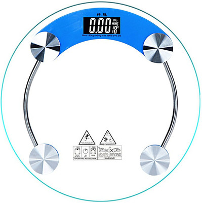 

HARHIM Electronic Digital Body 4-Digits LCD Display Electronic Weighting Scale Health Personal Scale Weighing Scale(Blue)