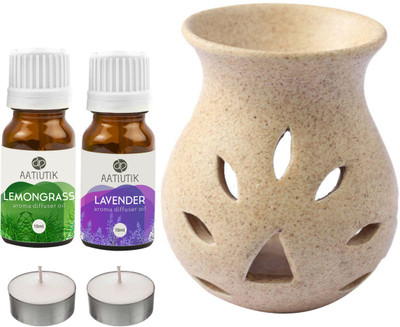 Aatiutik Lavender, Lemongrass Diffuser Set AT-2TL_GRAINTDIF_LG_LV(5 x 4 ml)