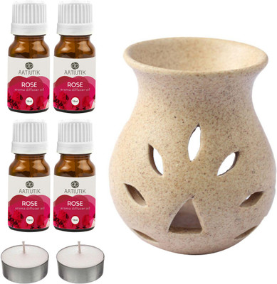 Aatiutik Rose Diffuser Set AT-2TL_GRAINTDIF_4RS(7 x 5.71 ml)