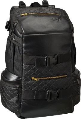 F Gear Larkin Faux Leather 33 L Backpack(Black)