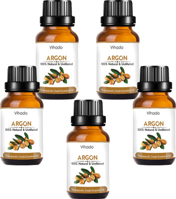 

VIHADO Argan Oil (Hair Styling, Shiny Hair) Hair Oil (10 ml) (Pack of 5) Hair Oil(10 ml)