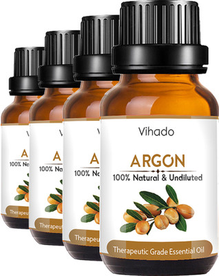 

VIHADO Argan Oil- 100 % Pure and Natural (10 ml) (Pack of 4) Hair Oil(10 ml)