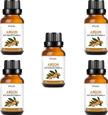 

VIHADO 100% Pure & Natural, Cold Pressed, Moisturizer for hair, Argan oil Hair Oil (10 ml) (Pack of 5) Hair Oil(10 ml)