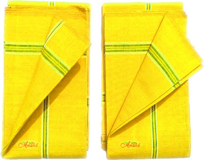 SHRI ANAND Cotton 200 GSM Bath Gamcha Set(Pack of 2)