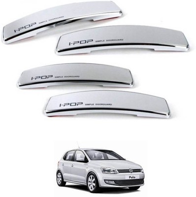 I Pop Plastic Car Door Guard(Silver, Pack of 4, Volkswagen, Polo)