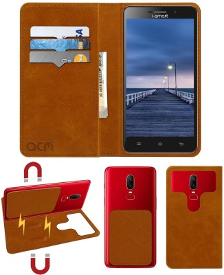 ACM Flip Cover for I-Smart Is 56 Mercury V2(Gold, Cases with Holder, Pack of: 1)