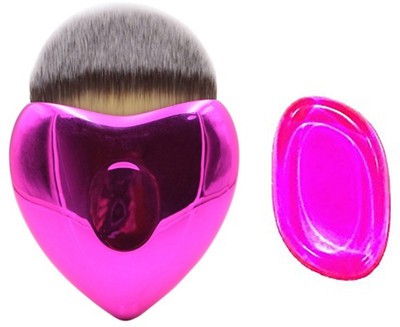 

Fully Liquid Foundation Blend Blush Brush With Silicon Sponge Professional Foundation Makeup Tool For Women And Girls(Set of 2)