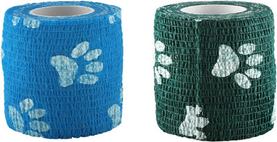 

A-TAPE Self Adhesive Bandage Cohesive Paw Prints (5 cm X 4.5 meters, Pack of 2) Elastic Crepe Bandage(5 cm)