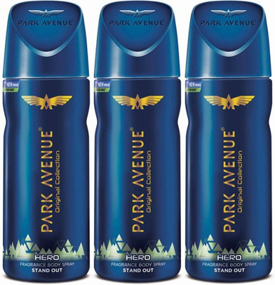 

Park Avenue Hero Body Spray - For Men(450 ml, Pack of 3)