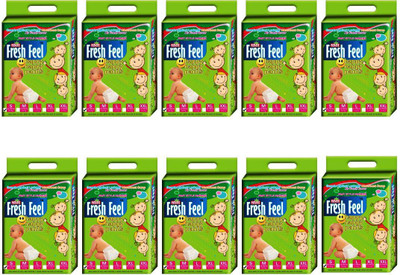 

Fresh Feel Small Pant Diaper(Mega Pack-(132/176/220/264 )pieces) - S(220 Pieces)