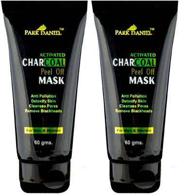 

Park Daniel Activated Charcoal Peel off Mask Combo pack of 2 tubes of 60 g - For Black head removal, deep cleansing & Instant glow( 120 gms)(120 g)