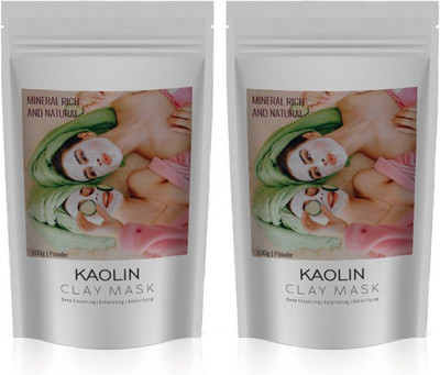 

Pure Nature Organic Kaolin Clay Pack of Two (100G each) | Face Mask | Face Pack(200 g)