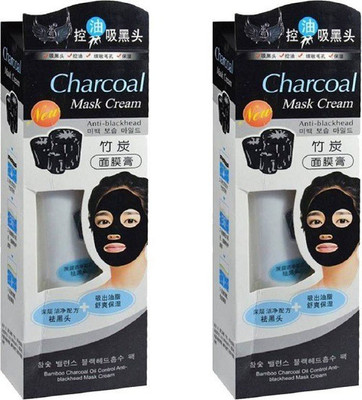 

LS Letsshop HIGH QUALITY ANTI-BLACKHEAD OIL-CONTROL BAMBOO CHARCOAL MASK CREAM FOR ALL SKIN TONE (Set of 2)(130 ml)