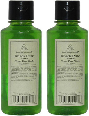 

Khadi Herbal Neem Face Wash (Pack of 2) Face Wash(420 ml)