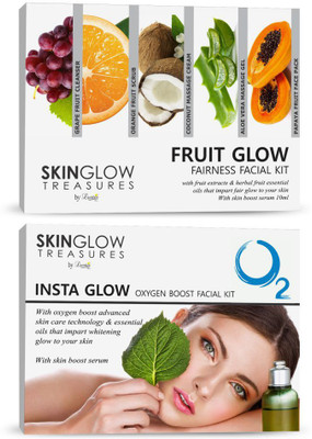 

Luster Fruit Glow Fairness + Insta Glow Oxygen Boost Facial Kit 620 ml