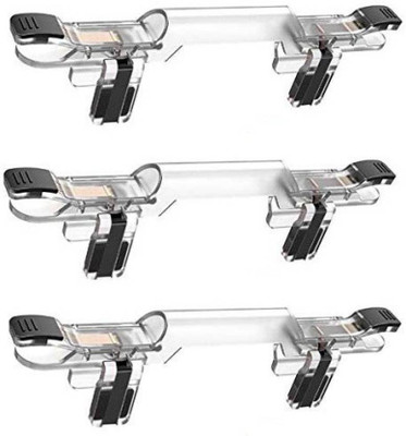 

Anodic SET OF 3PC PUBG Shooting Game Controller Trigger Joystick Shoot Gaming Accessory Kit(Clear, For Android)