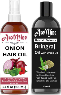 

AroMine 100% Pure & Hair Oil(200 ml)