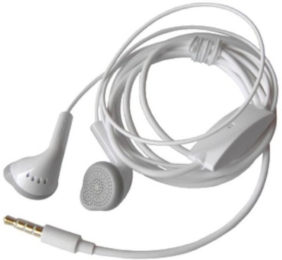 DRUMSTONE YS Stereo Wired Earphone With Mic & 3.5 mm Jack Wired Headset(White, In the Ear)