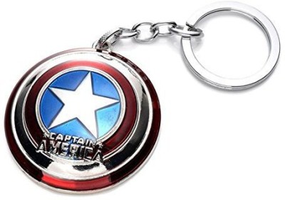 SHIBU The Avengers Captain America Shield Metal Keychain Key Chain